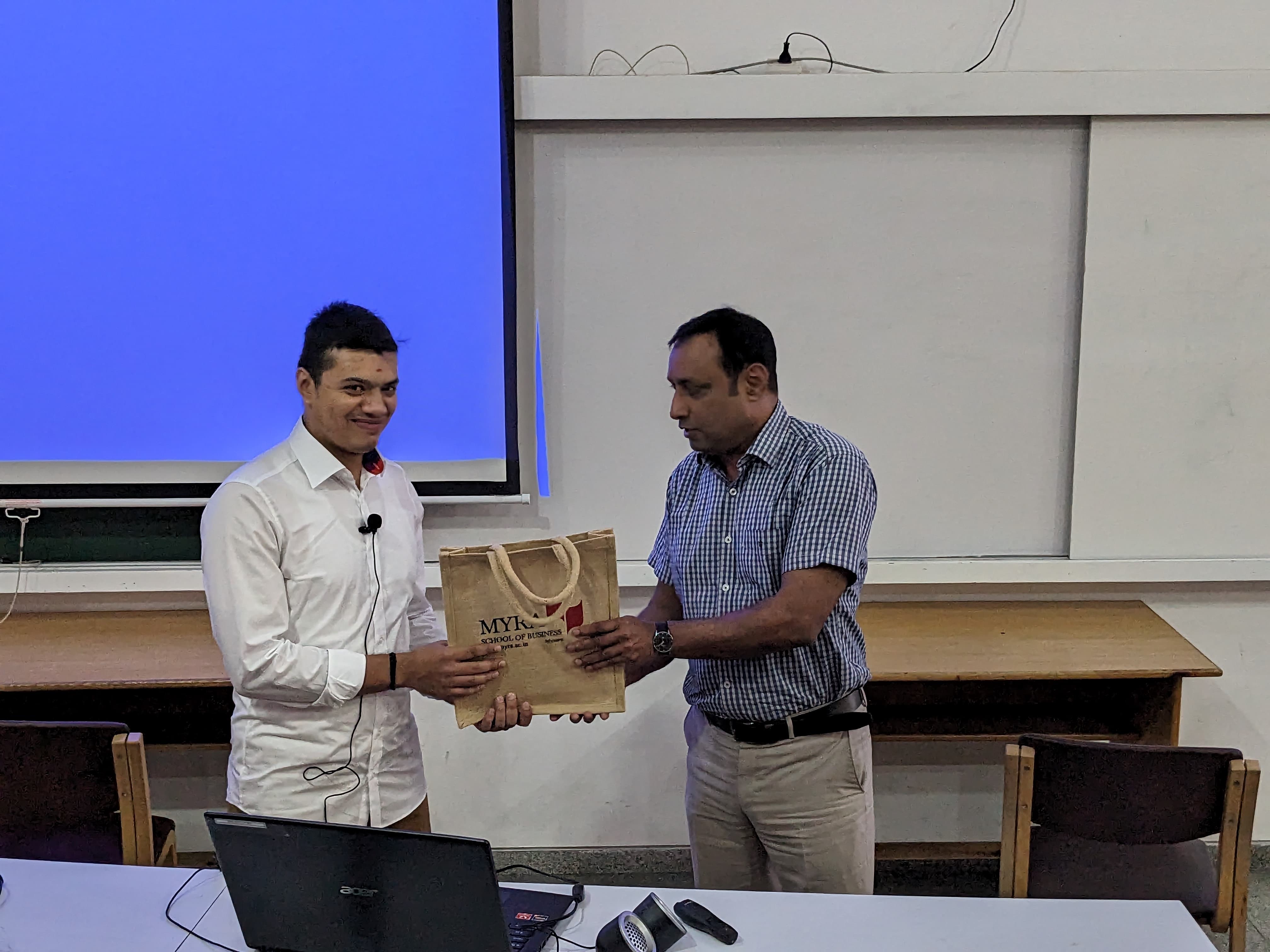 MYRA School of Business Mysore Adarsh and Nitin photo 10